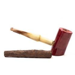 Pipe For Tuscan Cigar in Briar Smooth Poker