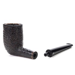 Briar Pipe Becker 2 Clubs Sandblasted Billiard