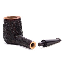 Briar Pipe Radice Rind Rusticated Billiard