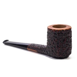 Briar Pipe Radice Rind Rusticated Billiard