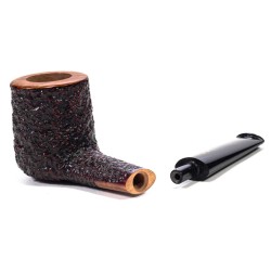 Briar Pipe Radice Rind Rusticated Billiard