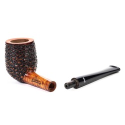 Briar Pipe Santambrogio Rusticated Billiard