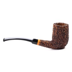 Briar Pipe Ser Jacopo Rusticated R1 Bent Chimney