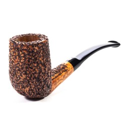 Briar Pipe Ser Jacopo Rusticated R1 Bent Chimney