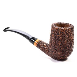 Briar Pipe Ser Jacopo Rusticated R1 Bent Chimney