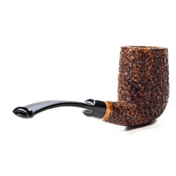 Briar Pipe Ser Jacopo Rusticated R1 Bent Chimney