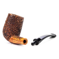 Briar Pipe Ser Jacopo Rusticated R1 Bent Chimney