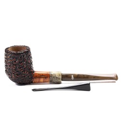 Briar Pipe Santambrogio Rusticated Billiard