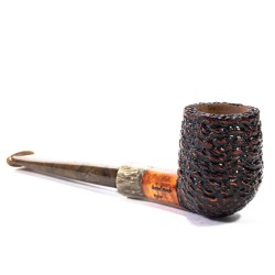 Briar Pipe Santambrogio Rusticated Billiard