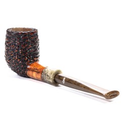 Briar Pipe Santambrogio Rusticated Billiard