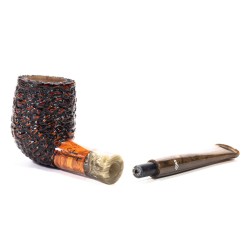 Briar Pipe Santambrogio Rusticated Billiard