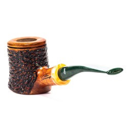 Briar Pipe Santambrogio Rusticated Cherrywood