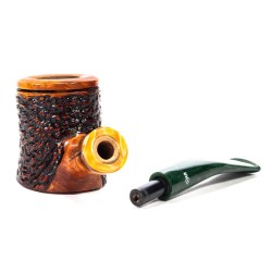 Briar Pipe Santambrogio Rusticated Cherrywood