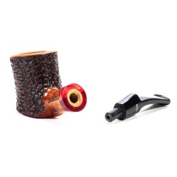 Briar Pipe Santambrogio Rusticated Cherrywood