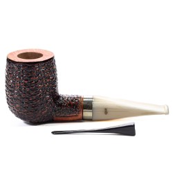 Briar Pipe Santambrogio Rusticated Billiard