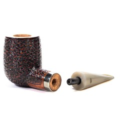 Briar Pipe Santambrogio Rusticated Billiard