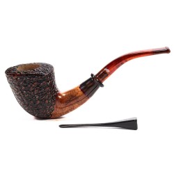 Briar Pipe Santambrogio Rusticated Bent Dublin