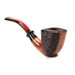 Briar Pipe Santambrogio Rusticated Bent Dublin