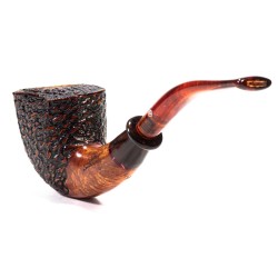 Briar Pipe Santambrogio Rusticated Bent Dublin