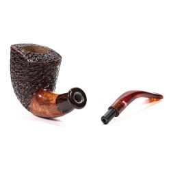 Briar Pipe Santambrogio Rusticated Bent Dublin