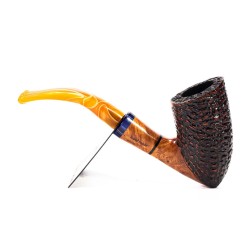 Briar Pipe Santambrogio Rusticated Bent Dublin