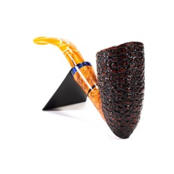 Briar Pipe Santambrogio Rusticated Bent Dublin