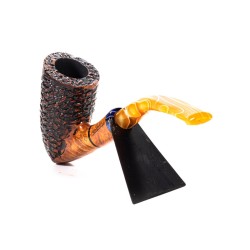 Briar Pipe Santambrogio Rusticated Bent Dublin