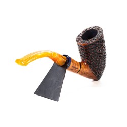 Briar Pipe Santambrogio Rusticated Bent Dublin