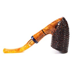 Briar Pipe Santambrogio Rusticated Bent Dublin